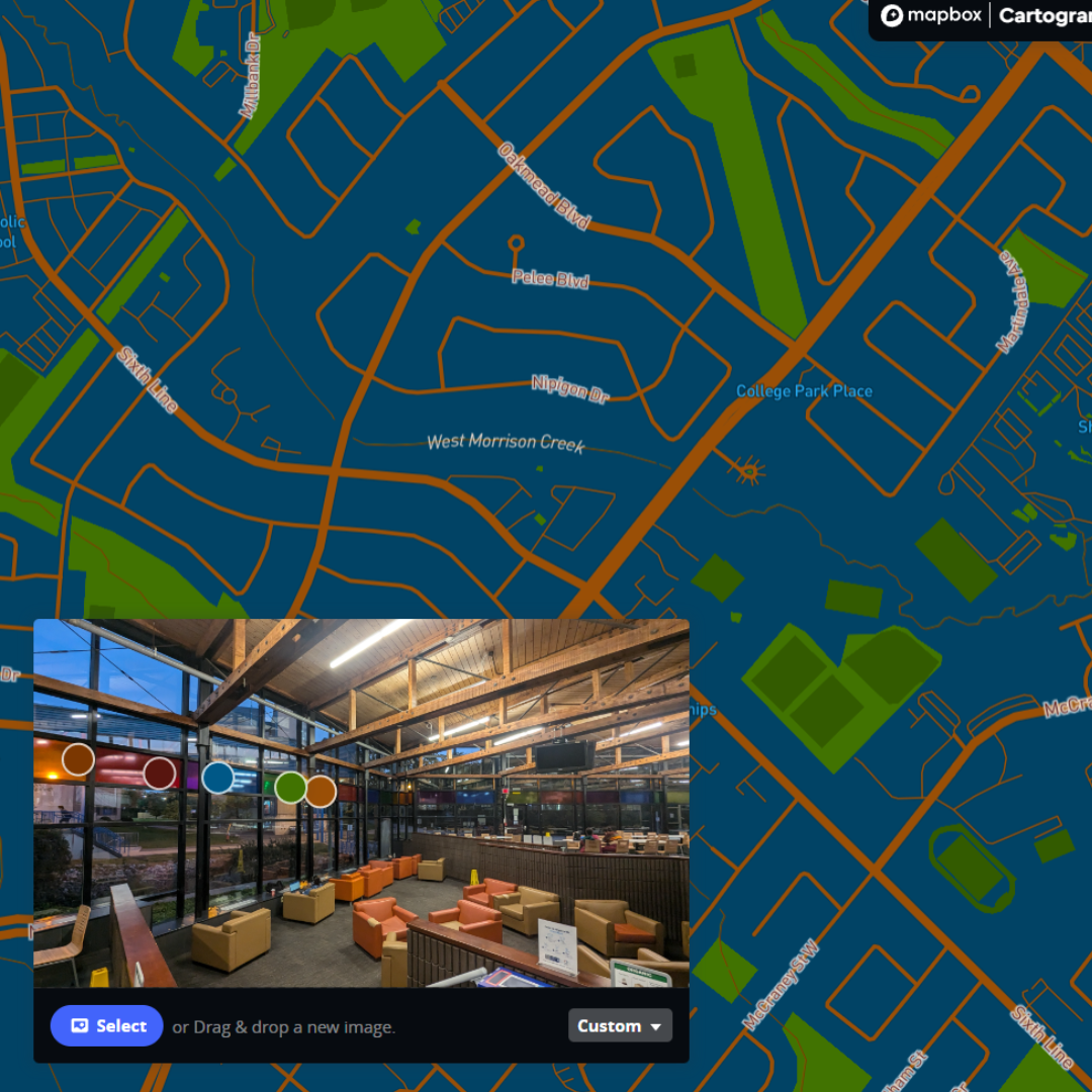I applied another image I made, but this time I used stained glass as color points. It ended up looking interesting and quite similar to the last one, so...
